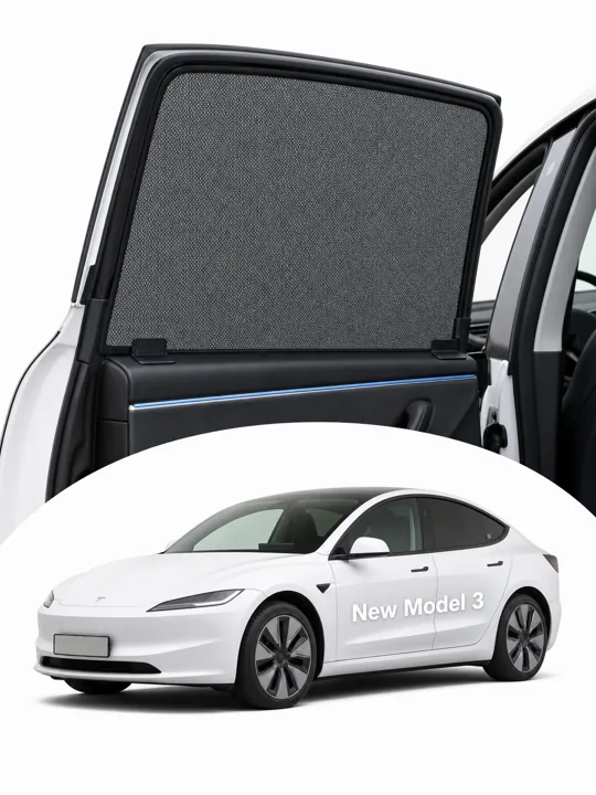 New Model 3 2023+ Frameless Door Sunshade thumbnail