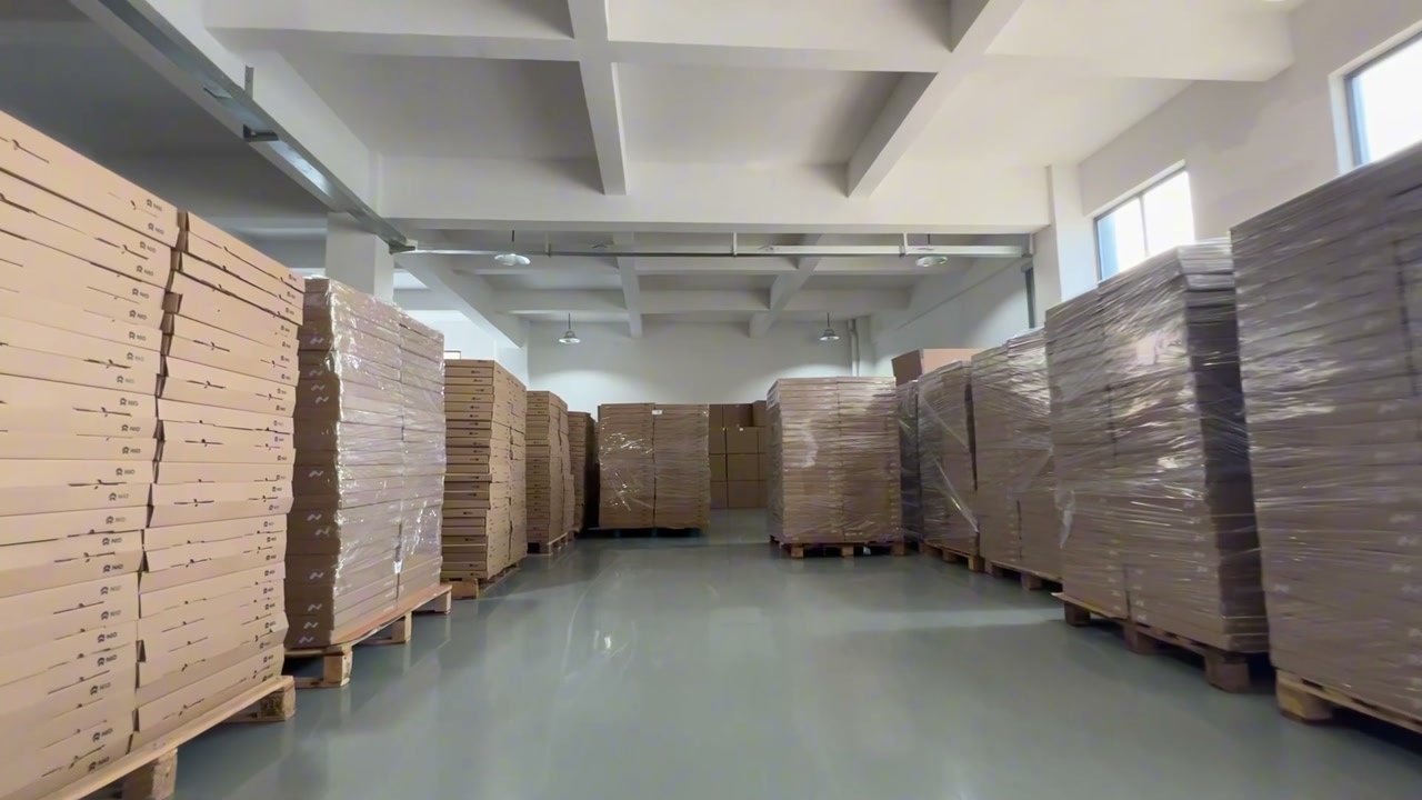 Packed sunshade inventory ready for shipment